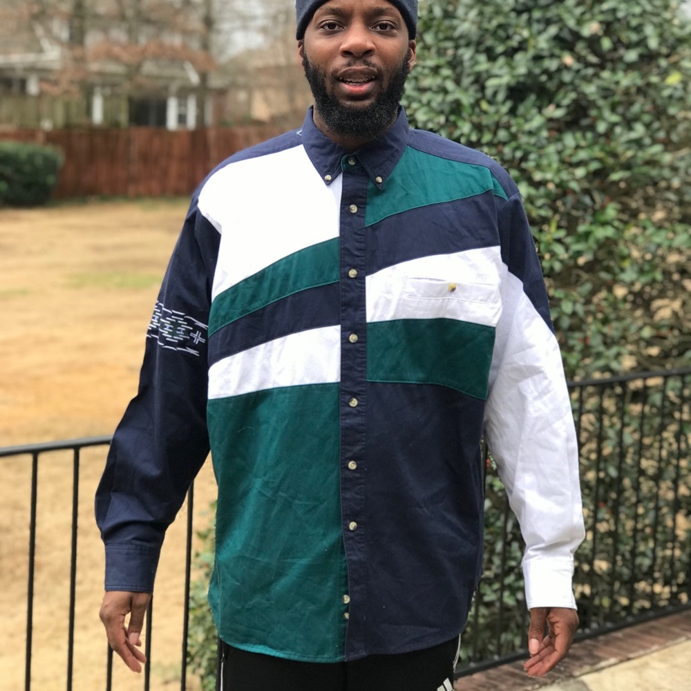 Long sleeve cowboy taxes button up